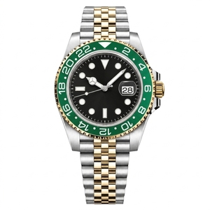 Montre mécanique en acier inoxydable pour hommes, montre-bracelet automatique, affichage de la Date, verre saphir résistant à l'eau - Product Image 3