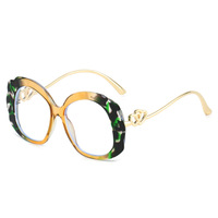 Lunettes de soleil unisexes haut de gamme tendance Design double cœur mignon Lunettes de lecture ovales sans monture anti-lumière bleue