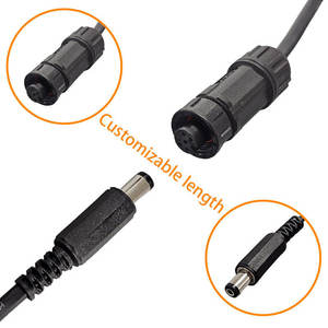 E7 Aviation Plug Waterproof IP67 Solder Male Female Threaded Front Rear Panel Mount Receptacle Connector <b>Cable</b> - Product Image 2