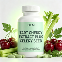 Extrait de cerise acidulée et graines de céleri, 60 capsules végétariennes