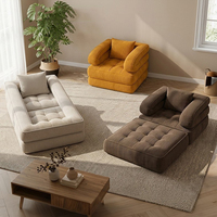 Sofá Cama Moderno de Lujo para Sala de Estar, en Forma de L, 2 Plazas, Individual, de Corduroy, Reclinable, con Espuma Comprimida al Vacío, Diseño para el Hogar