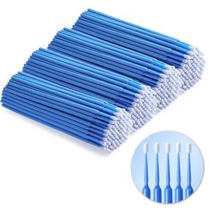 100pcs Disposable Eyelash Microbrushes Portable <b>Individual</b> <b>Lash</b> Removing Applicator Tool - Product Image 3