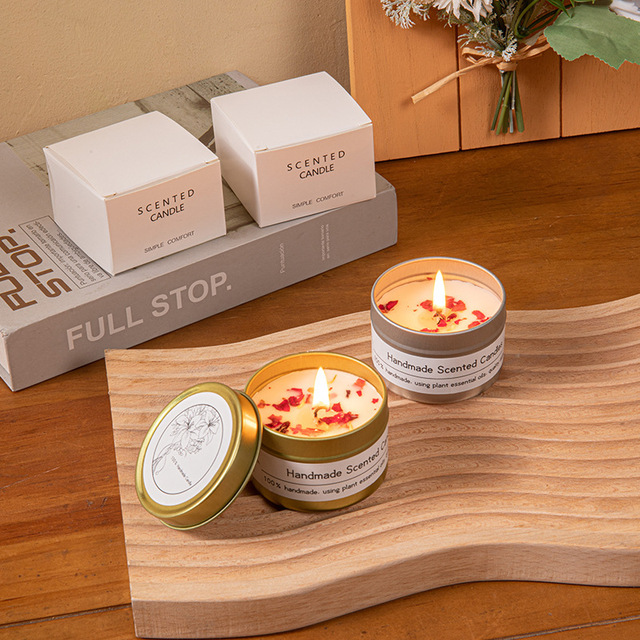 Dried Flower Scented Candle For Wedding Favors Birthday Gifts Floral Aroma