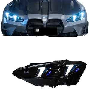 Faros Delanteros Láser de Doble Color Amarillo y Blanco de 12V para BMW Serie 4 M3 M4 G22 G23 G80 G82 2021-2024, Faros LED de 12V para 4 S - Product Image 3