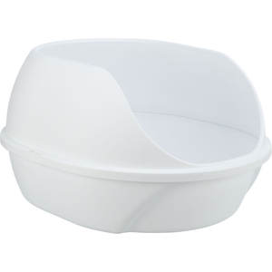 Bandeja Sanitaria para Gatos Simao con Borde Extra Alto, 48 x 30 x 58 cm, Blanca - Product Image 1