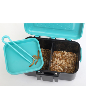 Boîte d'élevage durable en plastique pour vers vivants et insectes, solution de stockage ventilée pour reptiles et amphibiens - Product Image 1