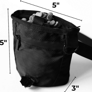 Petit sac d'aide à la formation de ceinture pour la marche du chien avec distributeur de sac de merde <span class=keywords><strong>Mini</strong></span> pochette de friandises pour chien avec fermeture magnétique et fermeture à glissière - Product Image 2