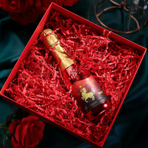Cinta roja brillante para rellenar cajas de regalo de rafia, para decoración de bodas y San Valentín - Product Image 2