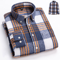 Chemise à carreaux décontractée pour homme avec logo personnalisé, 100% coton, manches longues, fabricant de chemises à carreaux, vente en gros B2B, vêtements