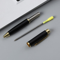 Nouveau mini stylo bille portable professionnel en métal avec encre noire, pointe de 1,0 mm – Stylo promotionnel créatif à mécanisme rotatif de style court