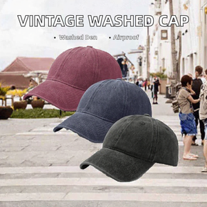 Casquette de baseball vintage ethnique de luxe en jean délavé avec logo personnalisé, unisexe, style papa, avec boucle métallique, livraison rapide, sport - Product Image 2