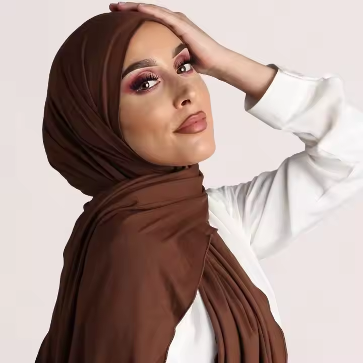 Solid color Polyester Ethnic Scarves and