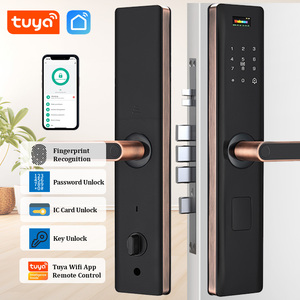 מחיר המפעל אבטחה ידית אחיזה דיגיטלית cerraduras inteligentes wifi מפתחות טביעות אצבע מנעול דלת חכם לדירה - Product Image 2