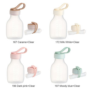 ถุงเก็บน้ำนมซิลิโคน240มล. แบบบีบอัดได้ใช้ซ้ำได้สำหรับใส่เบียร์นม - Product Image 4