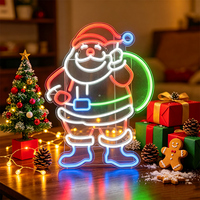 Bandes LED néon en acrylique, lumière blanc chaud, utilisées pour les fêtes de Noël, les salons, la décoration des chambres
