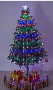 Colorido IP44 al aire libre Navidad colgante luz <span class=keywords><strong>pentagrama</strong></span> cascada iluminación decorativa para ambiente para decoración <span class=keywords><strong>de</strong></span> árboles - Product Image 5