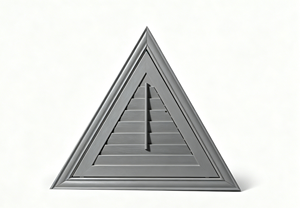 <span class=keywords><strong>Grille</strong></span> de ventilation triangulaire moderne en <span class=keywords><strong>bois</strong></span> pour toit extérieur, persienne à lamelles, couleur personnalisée, durable, pour ventilation de grenier - Product Image 5
