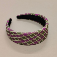 Koreanisches Kariertes Stoff-Stirnband für Valentinstag & Abschlussfeier Modisches Handgefertigtes Damen-Accessoire