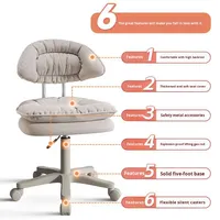 Chaise de salon de coiffure commerciale, tabouret de bar en V, tabouret en cuir avec roulettes, pivotant, réglable, design nordique, mobilier de salon