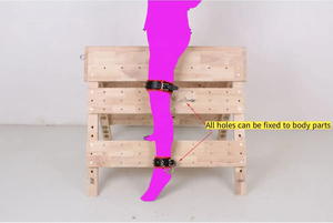 Cadeira de <span class=keywords><strong>Bondage</strong></span> Profissional com Temática Erótica e Sistema de Restrição para Brinquedos Sexuais para Jogos BDSM - Product Image 2