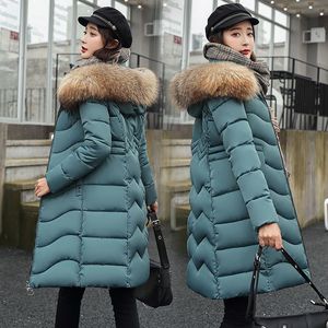 Vestes d'hiver longues et ajustées en <span class=keywords><strong>duvet</strong></span> d'oie avec col en fausse fourrure personnalisé 2023, tailles plus grandes pour femmes - Product Image 6
