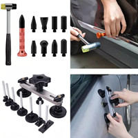 Kit de reparación de abolladuras sin pintura para carrocería de coche, herramientas de reparación de abolladuras, extractor de abolladuras de granizo para automóviles, herramientas de extracción de tiras de pegamento, herramientas de taller, plateado, azul, negro