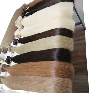 Top qualité meilleure vente vente en gros couleur tissage de cheveux paquets de cheveux vierges crus Extensions de cheveux 100% cuticule torsadée - Product Image 1