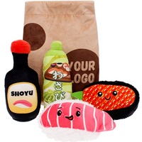 Jouet en peluche pour chien, fabrication de déjeuner personnalisée, nourriture à mâcher, couineur, chien, ensemble de jouets en peluche