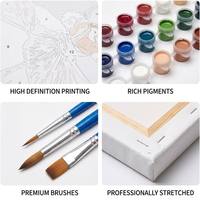 Kit de peinture par numéros sur toile DIY, taille personnalisée, multicolore, peint à la main, portrait de danseuses de ballet, pour la décoration du studio ou du salon