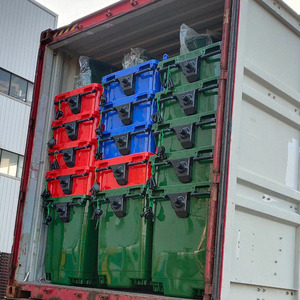 Extérieur Conteneurs à Déchets <span class=keywords><strong>Poubelle</strong></span> à Pédale À Roulettes Taille Commerciale En Polyéthylène Hdpe <span class=keywords><strong>Poubelle</strong></span> 660 L - Product Image 5
