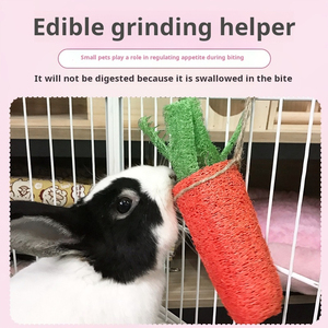 Juguetes para masticar al por mayor para mascotas: juguetes de zanahoria de lufa para hámster, conejo, perro y gato - Product Image 3