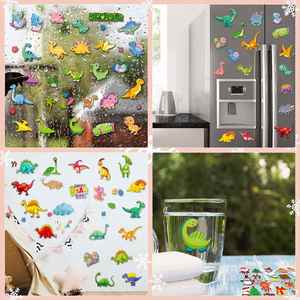 Boys Girls Reward Children Laptop Cups Window Phone Diy Cute Animal Unicorn Dinosaur Jelly Stickers Waterproof - Product Image 2