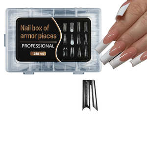 Caja <span class=keywords><strong>de</strong></span> <span class=keywords><strong>Uñas</strong></span> Francesas Profesionales Reutilizables <span class=keywords><strong>de</strong></span> ABS al por Mayor, 10 Piezas, 12 Modelos, Múltiples <span class=keywords><strong>Tipos</strong></span> <span class=keywords><strong>de</strong></span> <span class=keywords><strong>Uñas</strong></span>, Puntas Dobles - Product Image 1