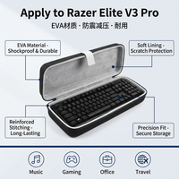 Sac de rangement pour clavier intégré mini portable compatible avec Razer Elite V3 Pro, prend en charge le clavier à 104 touches