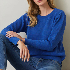 Wholesale Women's 100% Cotton Knitted <b>Pullover</b> <b>Sweaters</b> Anti-Wrinkle Quick Dry Breathable Anti-Pilling Casual Long Sleeve Winter - Product Image 4