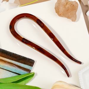 Peine de Pelo Minimalista Esmerilado en Forma de U para Mujer, Accesorios para el Cabello al por Mayor - Product Image 4