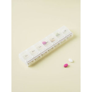 One-Week Portable PP <strong>Pill</strong> Case One-Touch <strong>Open</strong> <strong>Pill</strong> Box Better Portable Option for Medication Storage - Product Image 1