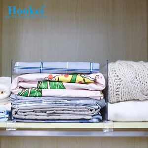 Factory Wholesale Retail Display Shelf Management Warehouse <b>Storage</b> Separator Clothe Organizer Plastic Supermarket Shelf Divider - Product Image 6