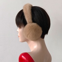 Cache-oreilles d'hiver en fourrure de vison pour femmes, chauds, résistants au gel, couleur unie, polyvalents, protections extérieures, fabriqués en Chine, modèle EZ-8012