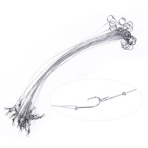 FTK-Laisse en fil d'acier anti-morsure avec crochet <span class=keywords><strong>pour</strong></span> appât, leurre, accessoires <span class=keywords><strong>pour</strong></span> lac, rivière, brochet, <span class=keywords><strong>bar</strong></span>, 20 pièces par sac - Product Image 1