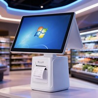 POS-терминал Android напрямую от производителя, Windows 10/11, емкостный сенсорный экран, разрешение Full HD, опция с одним/двумя экранами, встроенный
