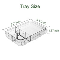 Oumego BPA-freier Baby-Lebensmittelbehälter Auslaufsicher Mikrowellengeeignet Lebensmittel-Aufbewahrungsset Mini-Bento-Lunchbox für Kinder