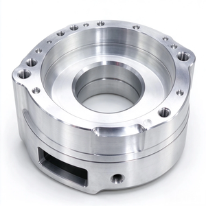 Boîtier à bride usiné CNC de précision OEM, coque creuse personnalisée en aluminium et laiton, pièce à cavité multi-trous filetés pour unités hydrauliques - Product Image 2