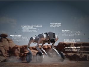 Robot chien intelligent à 4 pattes Unitree Go2 Pro, à longue autonomie de fonctionnement, pour les projets de construction - Product Image 2
