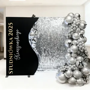 Supporto per fondale ad arco in metallo 4x7ft 32mm, resistente, per tessuto tensionato, per cabina fotografica, decorazioni per matrimoni, noleggio eventi, portatile - Product Image 4