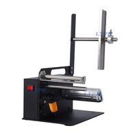 LT-D42 Machine d'étiquetage semi-automatique à capteur à fibre optique pour décollement thermique transparent d'étiquettes adhésives, en promotion