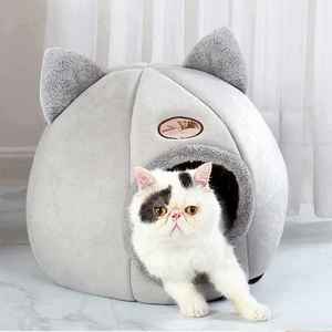Benutzer definierte Indoor Beliebteste Schlaf komfort Niedlich Gemütlich Plüsch <span class=keywords><strong>Home</strong></span> Weich Warm <span class=keywords><strong>Cat</strong></span> <span class=keywords><strong>House</strong></span> <span class=keywords><strong>Cat</strong></span> Cave Bett - Product Image 2