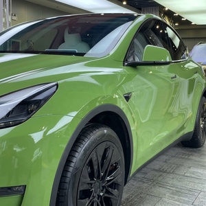 <span class=keywords><strong>Film</strong></span> de protection de voiture en vinyle PET PVC TPU moulé, brillant HD, vert cristal Mossu, rouleau complet 1,52x18m/5x60ft, autocollants pour voiture, vente en gros, direct usine - Product Image 1