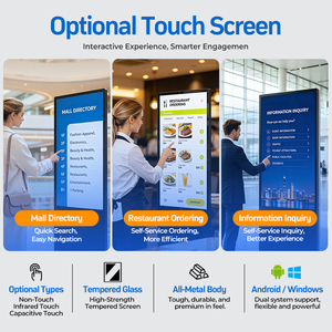 Pantalla <span class=keywords><strong>de</strong></span> Señalización Digital 4K LCD UHD con Sistema Operativo Android/Windows, Kiosco con Pantalla Táctil y CMS Basado en la Nube para Aeropuertos y <span class=keywords><strong>Metro</strong></span> - Product Image 2