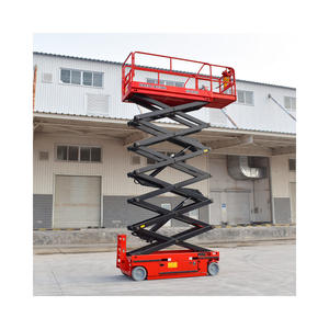 Plate-forme de travail aérienne élévatrice à ciseaux électrique automotrice hydraulique utilisation intérieure et extérieure moteur en acier de type élevé - Product Image 6